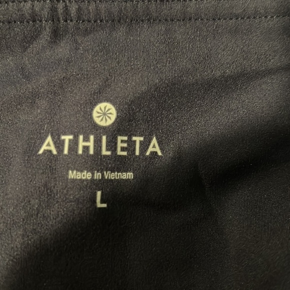 Athleta  COLOR BLOCK CROPPED LEGGING Yoga Pants Size large - Picture 9 of 11